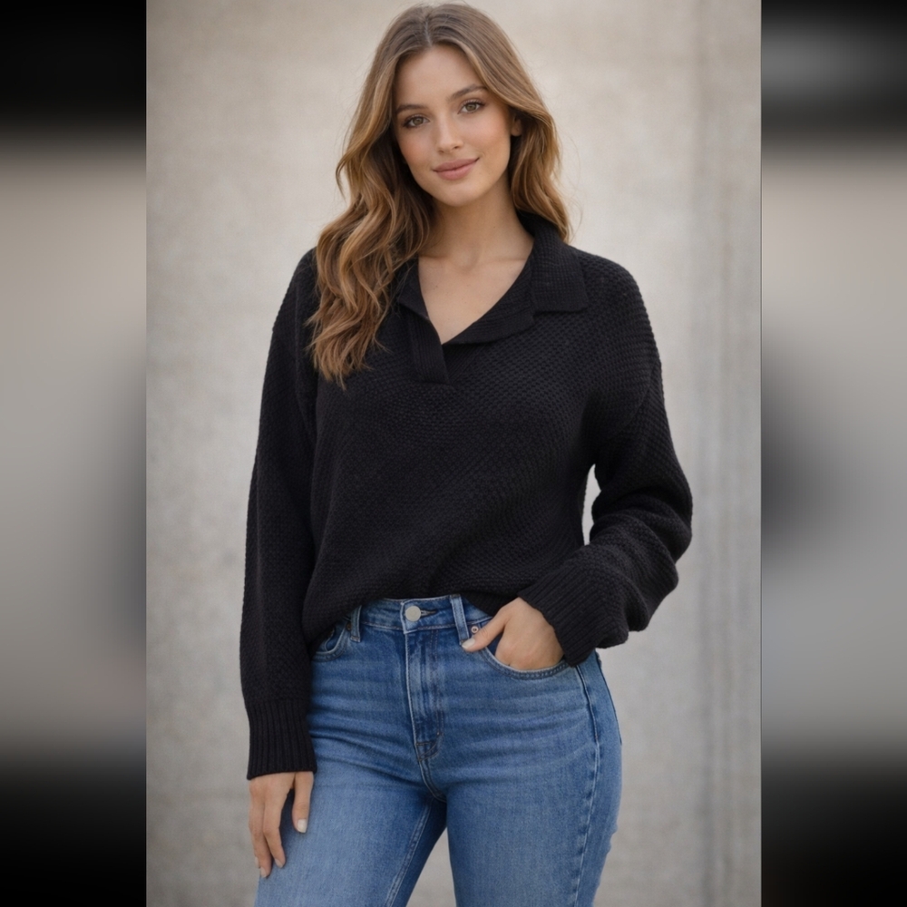 Grace Karin Black Sweater, EUC